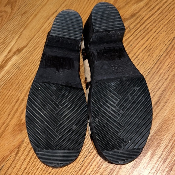 Tessa Clogs of Vail Pony Hair High Heel Leopard Print Clogs - Picture 8 of 12